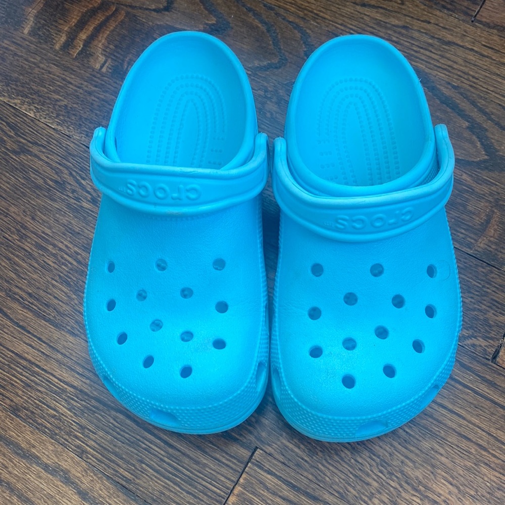 Robin Egg Blue Crocs